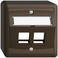 Kit de montage AP Edue, avec capot de sortie oblique, pour 2×Keystone, coffee