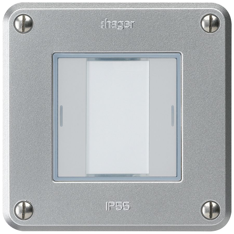 UP-Taster robusto C KNX 2× RGB LED s/e-link aluminium