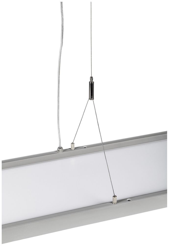 LED-Pendelleuchte SLV WORKLIGHT 57W 5000lm 840 DALI 1.2m silber