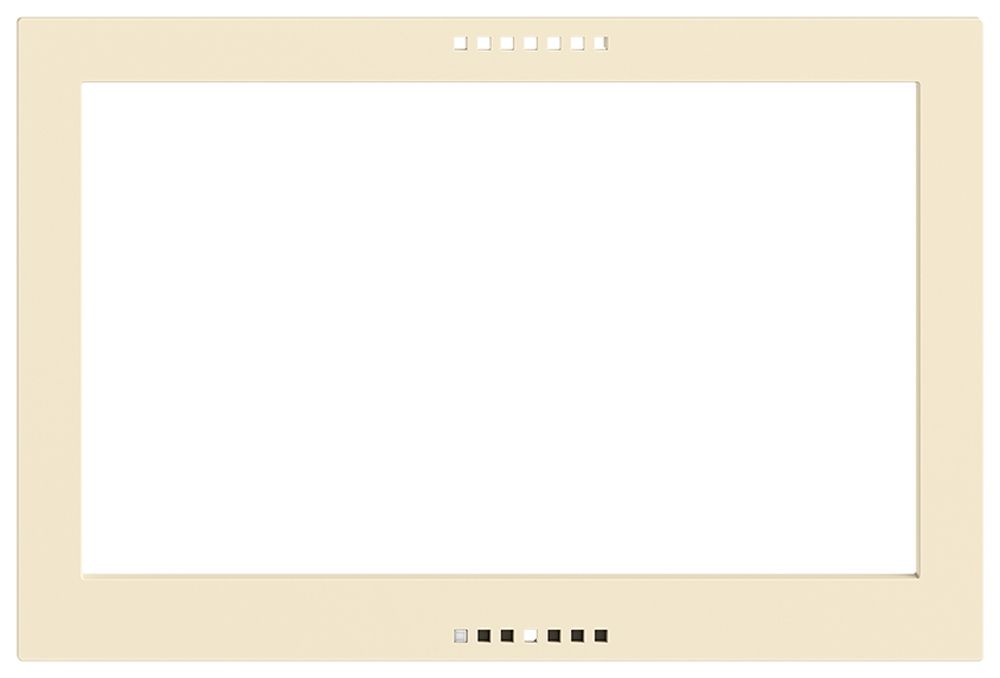 Piatta frontale EDIZIOdue per KNX-Panel 7" vanille