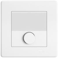 UP-Sonnerie-Drucktaster EDIZIO.liv SNAPFIX® 6A 250V mit Namensschild ws