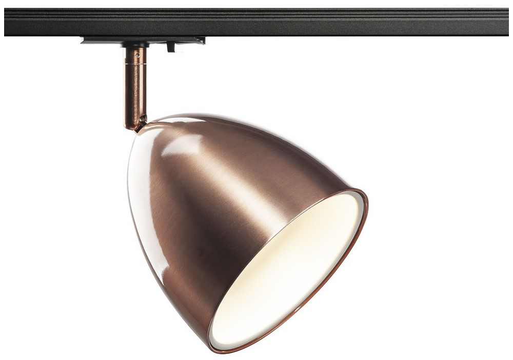 Leuchte SLV PARA CONE 14 TRACK GU10 25W 1-Ph.-Adapter Ø135mm kupfer/weiss