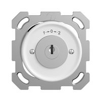 UP-Schwenktaster 1->0<-2 STANDARDdue weiss mit Sicherheitsschloss