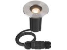 EB-LED-Bodenleuchte SLV DASAR S IP67 4W 350lm 830 24° Ø105mm Edelstahl