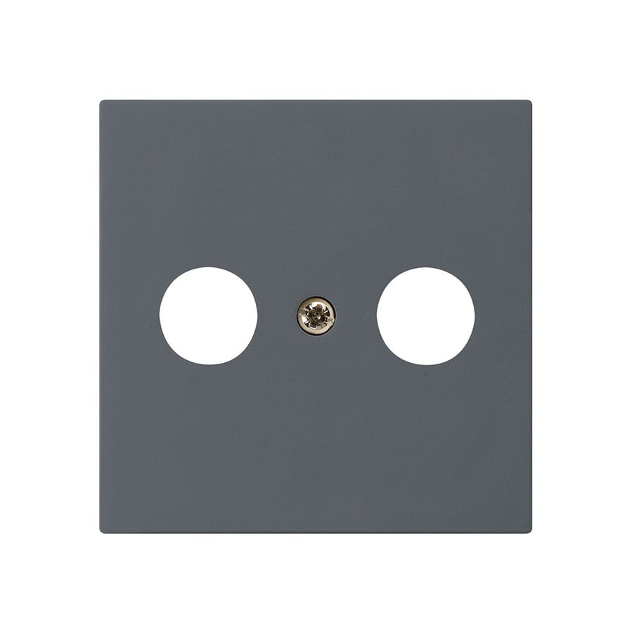 Frontplatte kallysto 60×60mm anthrazit für R/TV