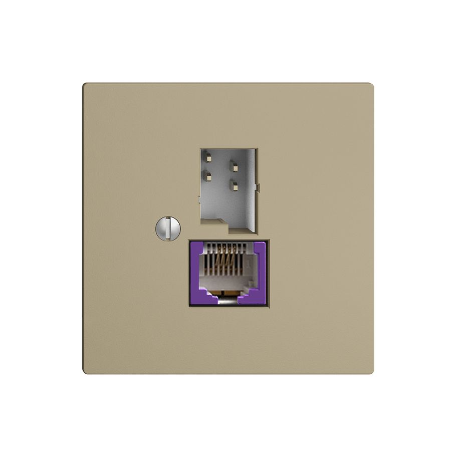 Dose T+T 6P/1×RJ45 DSL-Breitband EDIZIOdue sand
