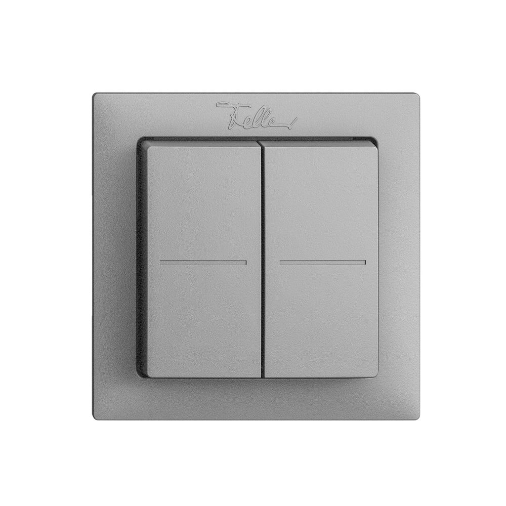 Funktaster Smart Light Control Feller EDIZIOdue F, Philips Hue 4K/2T, silver