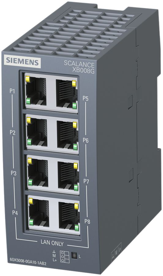 Switch IE Siemens SCALANCE XB008G 8×RJ45 10/100/1000Mbit/s unmanaged