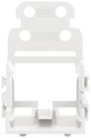 Adattatore di fissaggio WAGO c.scarico di trazione p.10×4mm² piedino a scatto bi