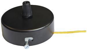 Baldachin Elektrogros Stahl Ø100×24mm schwarz