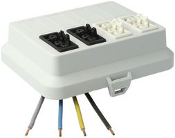 Parte frontale in: 4P H07V-U, out: ogni 2x3P ne L1/ bi L2, Wieland