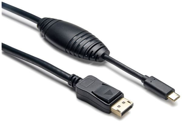USB-C-DisplayPort-câble Ceconet 4K 540MHz 21.6Gb/s 2m noir
