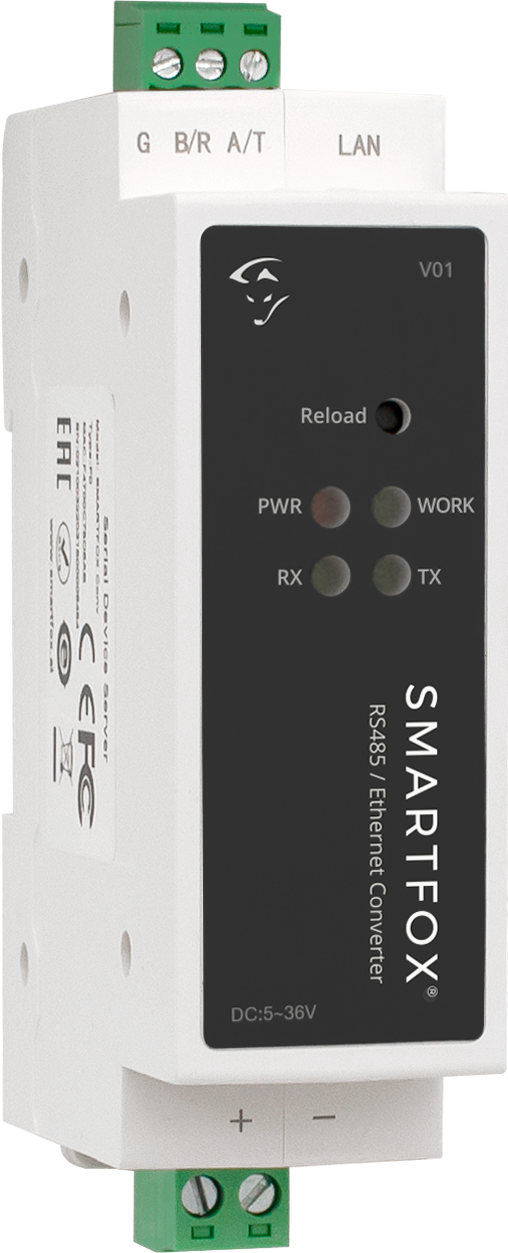 SMARTFOX RS485/Ethernet Converter