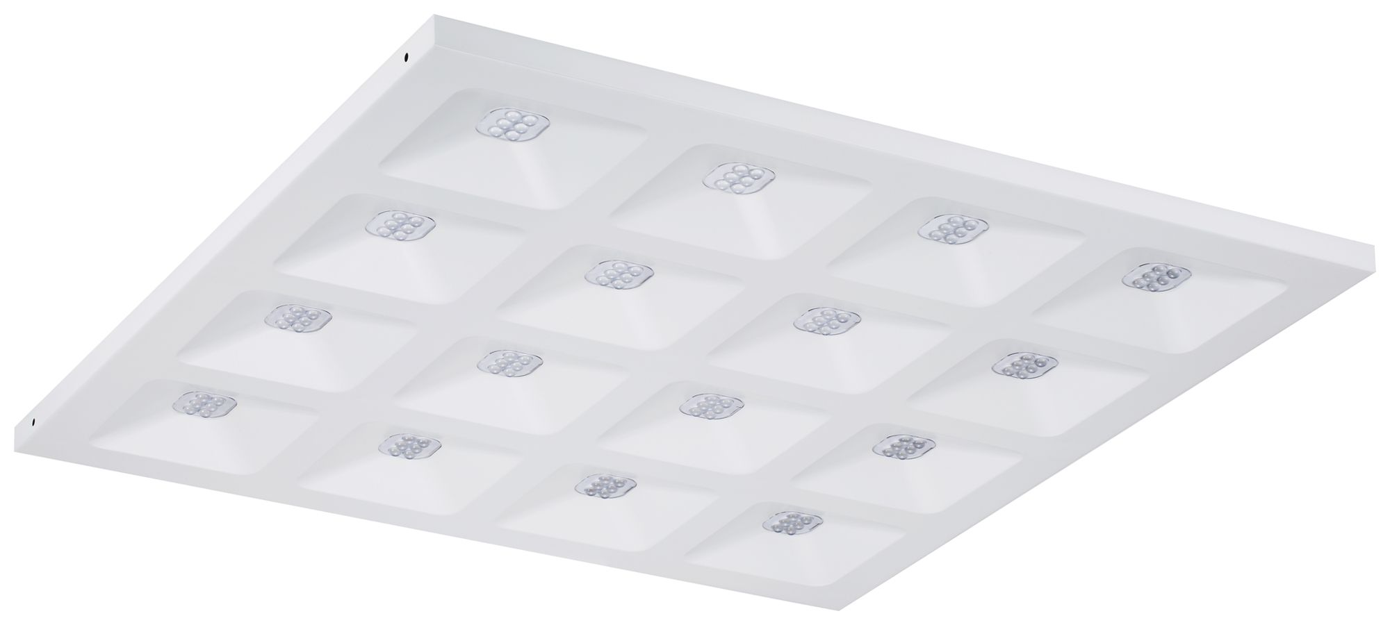 EB-LED-Deckenleuchte Sylvania Quadro 36W 4600lm 840 IP40 DALI 620×620mm weiss