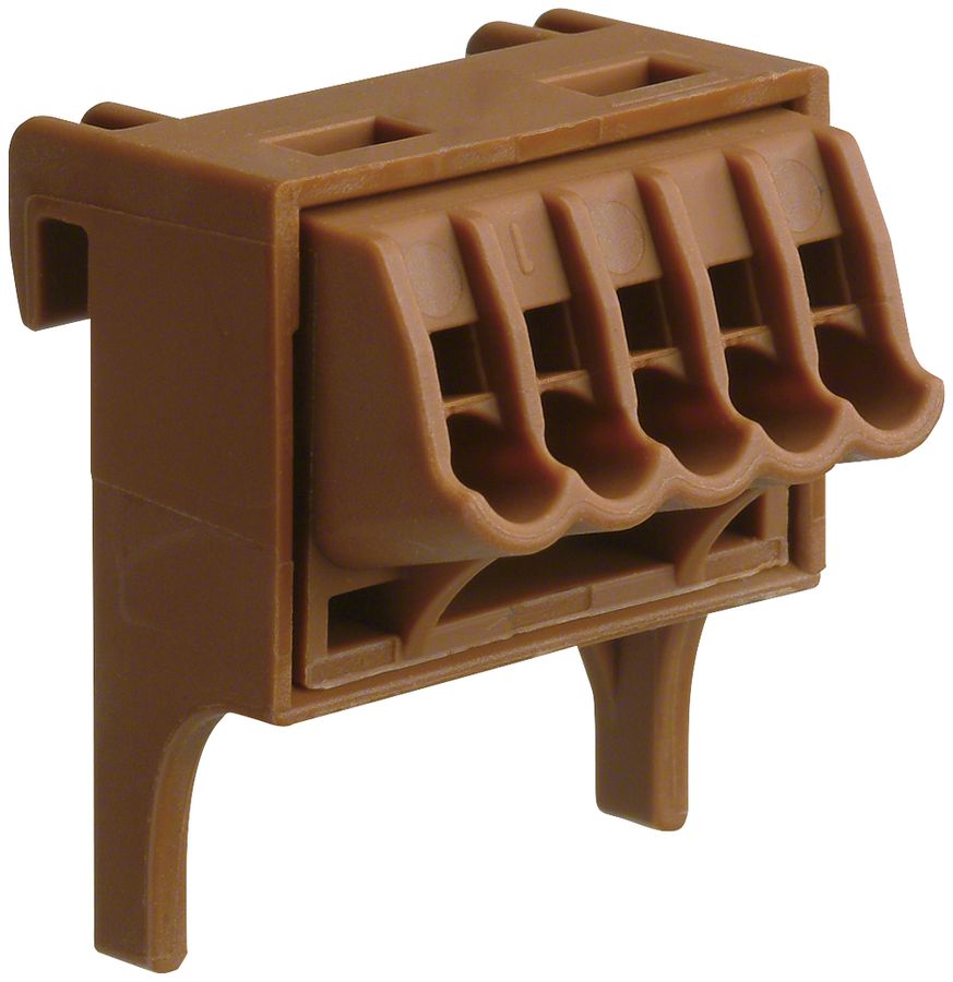 Morsetto di connessione Hager volta Quick Connect 5×1.5…4mm² marrone 10 pezzi
