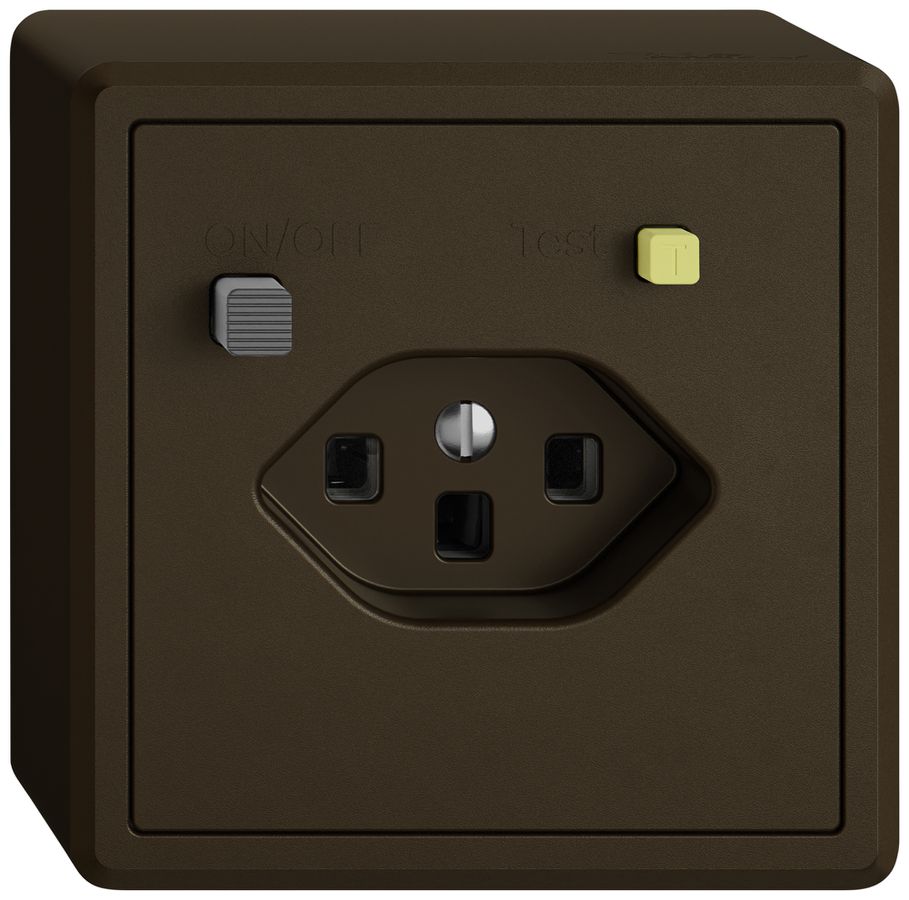 AP-Steckdose FI EDIZIO.liv 1×T23 br