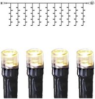 Lichtvorhang System 24 Extra, 2×0.5m, schwarz, 2.1W, 98 LED, warmweiss