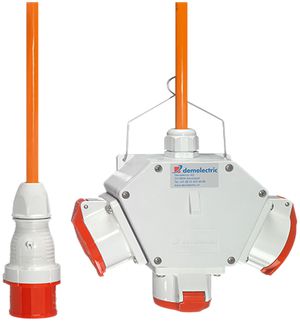 Deviatore incrociato HG840 3×CEE 16/5 1×spina CEE 16/5 1.5m