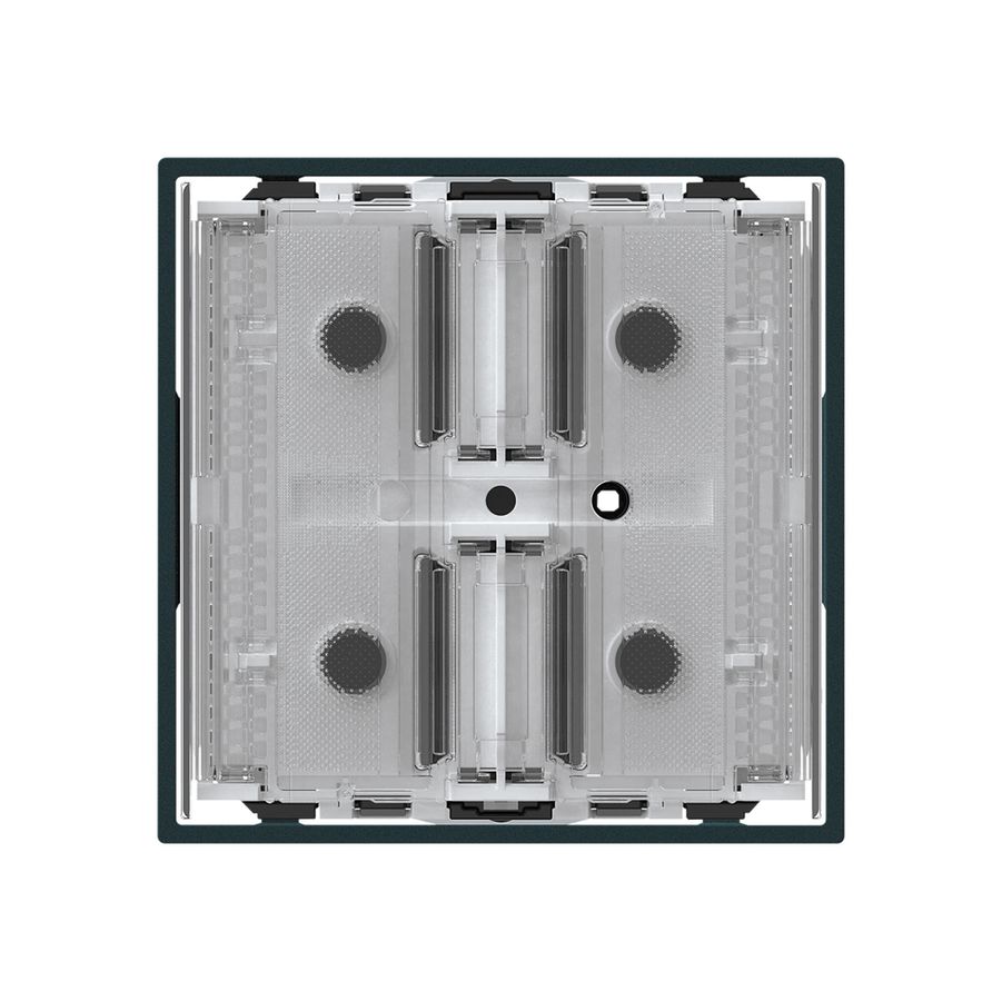 Poussoir KNX KAL p.2×touches 4×points actionnables LED noir
