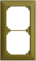 Abdeckrahmen EDIZIOdue 1×2 olive