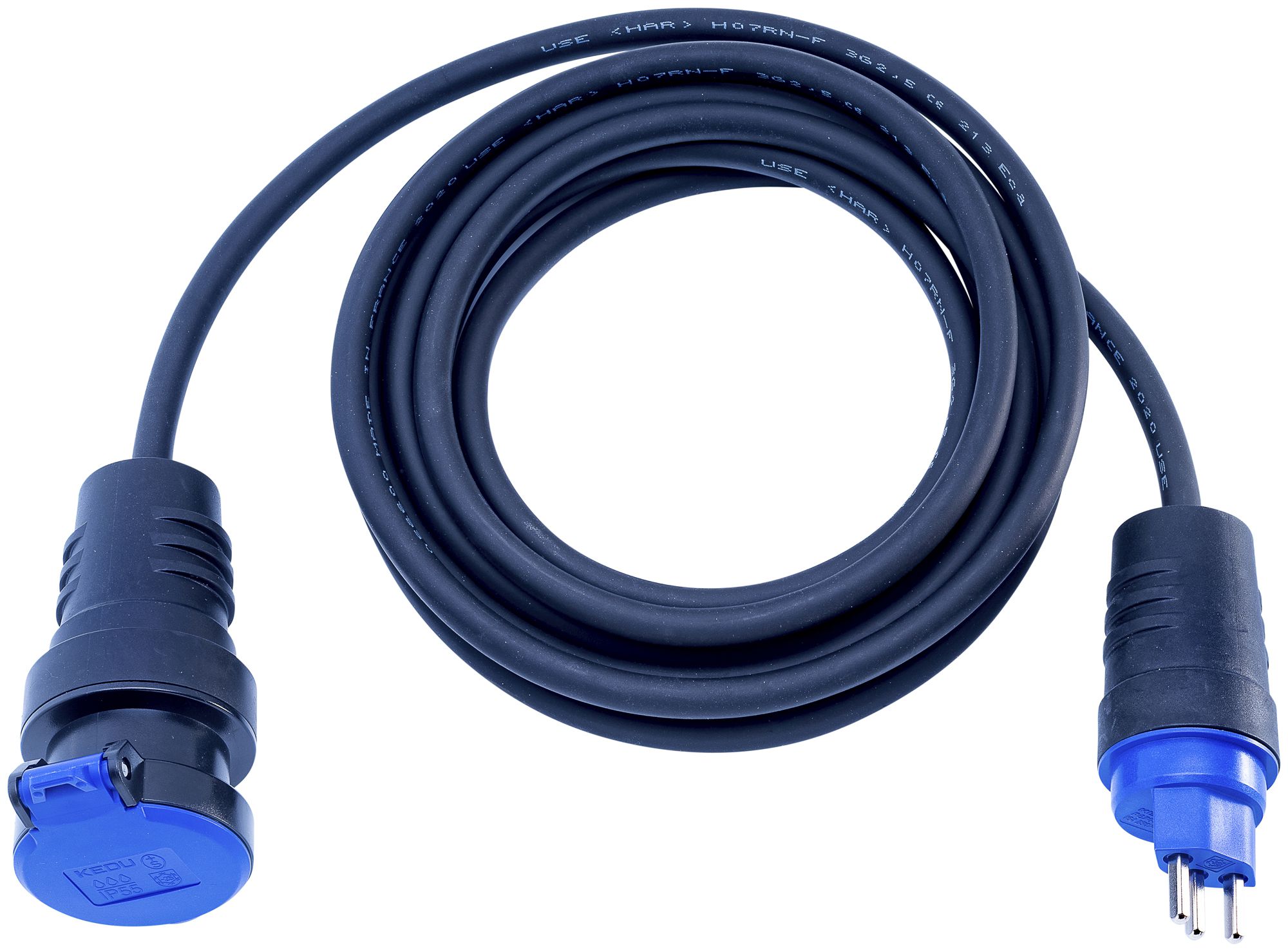 Prolunga ELBRO T23/T23 H07RN-F3G2.5mm² GDV 5m IP55 nero