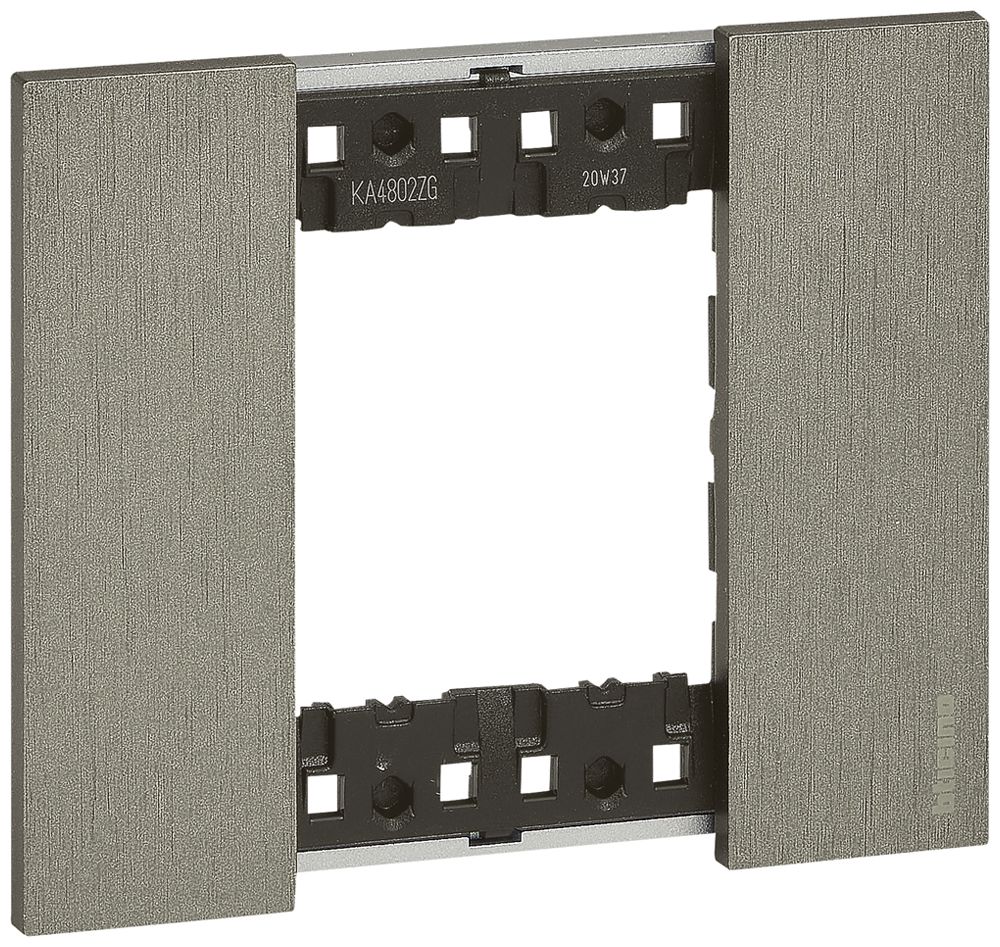 Abdeckrahmen Living Now 2 Module 102.5×86mm steel