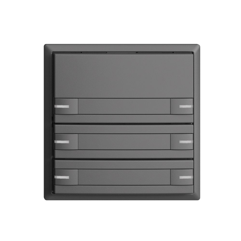 Poussoir KNX RGB EDUE, 250mW, a.LED RGB, a.papier, 6×poussoir, 1×touche, grf