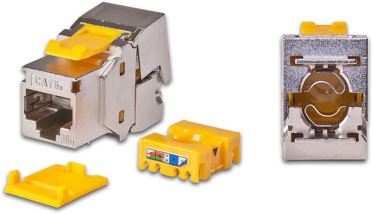 Wirewin Keystone Modul, C6A STP EA (ISO/IEC), 10 Gbps, geschirmt