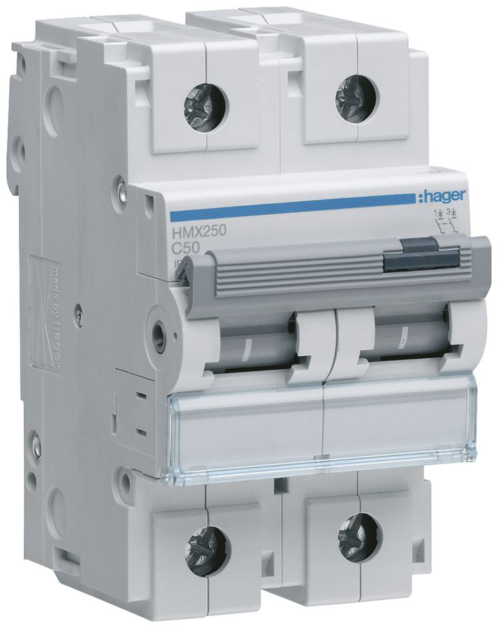Leitungsschutzschalter Hager MCB 2P 400V Typ C 50A 3TE