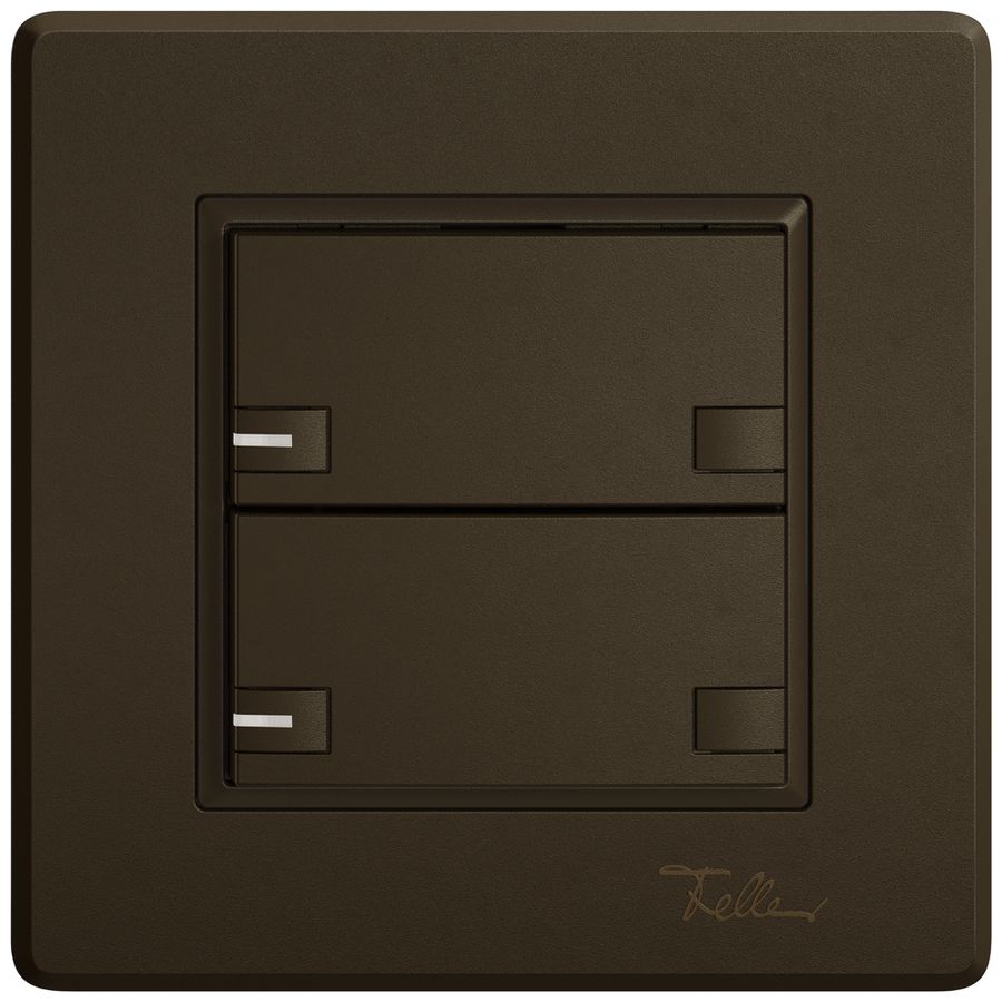 UP-Universaltaster EDIZIO.liv UNI SNAPFIX® 12…48V m.LED blau 2× 2-Tbed.br