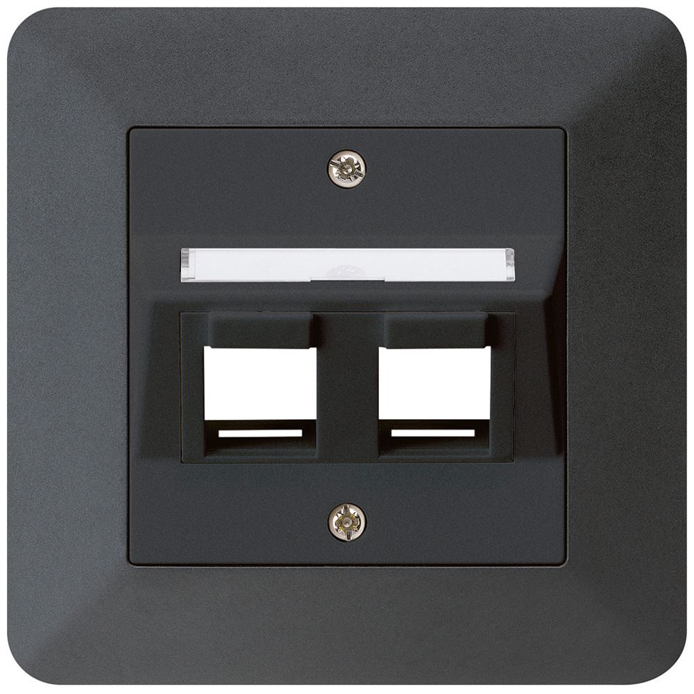 Kit de montage ENC kallysto.trend 2×Keystone noir