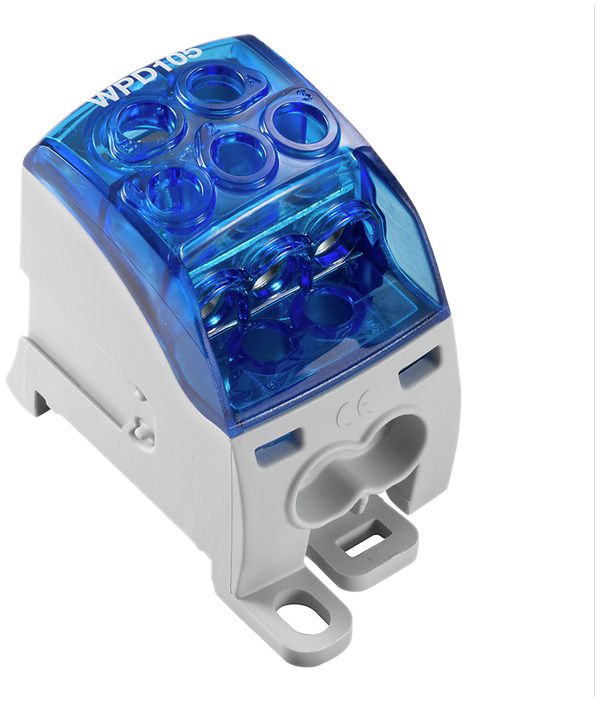 Bloc de distribution WM WPD 105 1P 214A 2×entr 5×sort 1.5…25mm² 1.5…35mm²