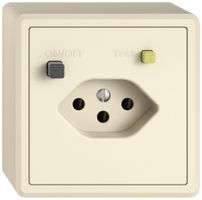 AP-Steckdose FI EDIZIO.liv 1×T13 cr