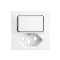 Frontset 60×60mm EDIZIOdue weiss T23 für Kleinkombi