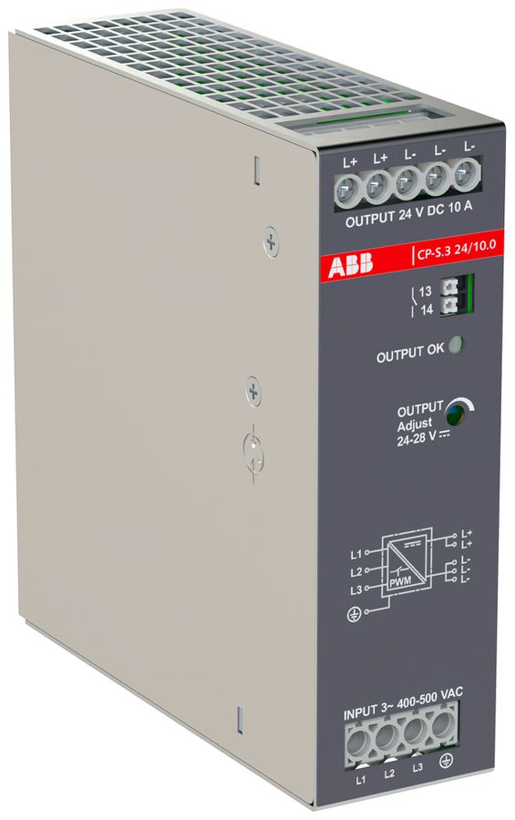 EB-Schaltnetzgerät ABB CP-S.3 24/10.0 320…575VAC 24…28VDC 10A 240W