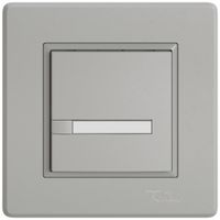 Poussoir universel ENC EDIZIO.liv UNI SNAPFIX® s.LED 1× comm.1T étiqu.grc