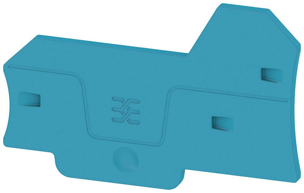 Plaque terminale Weidmüller ALEP 3C 4mm² 69.6×45.3×2.1mm bleu