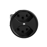 Steckdose 2×T23 STANDARDdue schwarz