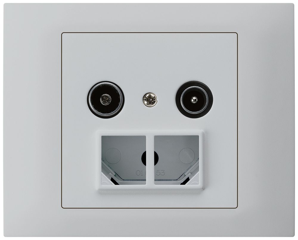 Prise d'antenne INC TV-R HMS kallysto 14dB gris clair