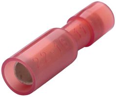 Cosse à enficher ronde Plica BM isolé PA rond 4mm 0.25…1.5mm² rouge