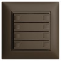 UP-KNX-Taster RGB EDUE FMI, 250mW, o.LED, 4×Taste, 2×Tastenb., cof