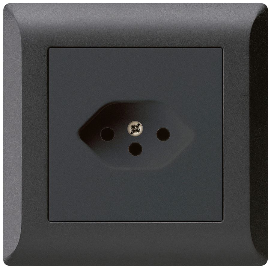 UP-Steckdose kallysto.line T13 schwarz mit Kinderschutz