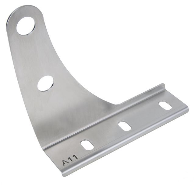 Pare-neige Glaromat Support A11 pour 2 tubes 1/2" acier chromé, brut