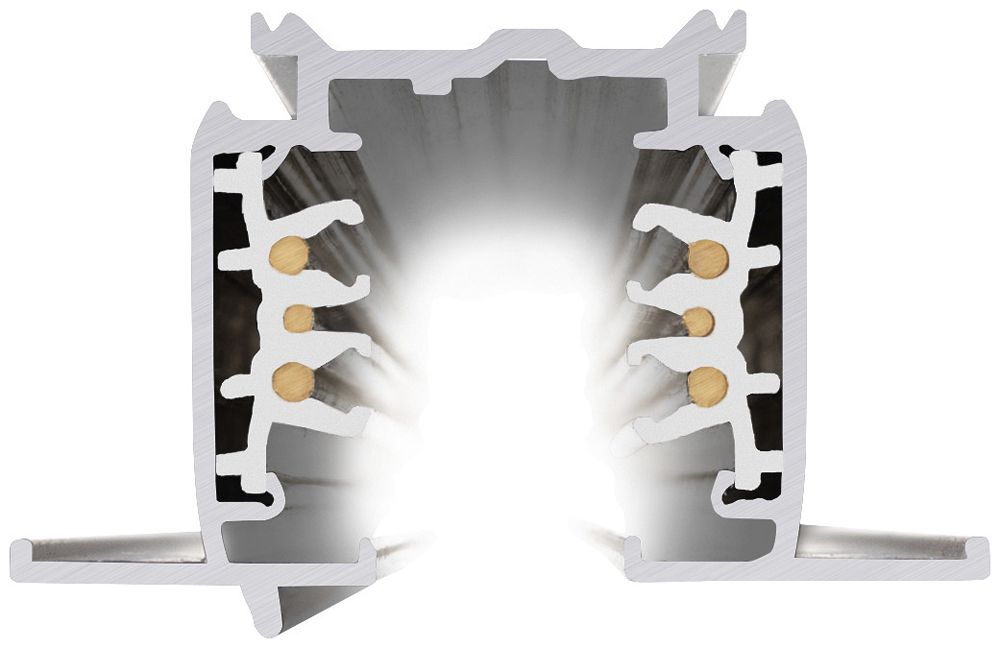 EB-Stromschiene SLV S-TRACK DALI 3-phasig 230V Aluminium 1000mm weiss
