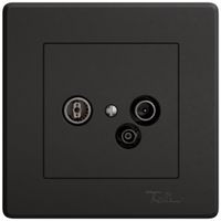 UP-Antennendose TV-R-Daten EDIZIO.liv SNAPFIX® 15dB sz