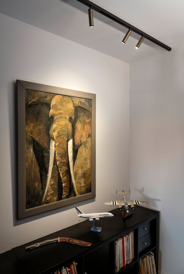 Spot LED SLV GRIP S 1×9.8W 350lm 920…930 29° DALI 48V AD Ø30×101mm nero