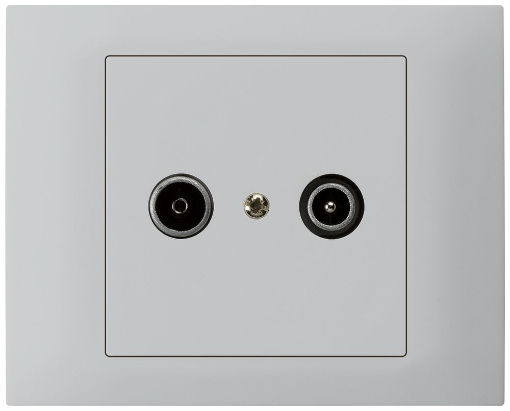 Prise de passage INC kallysto TV-R 23dB gris clair