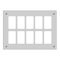 Montageplatte FH FLF 2×5 schwarz