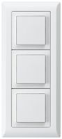 UP-Kombination kallysto.line Gr.I-I-I vertikal 3×Schalter S3 weiss