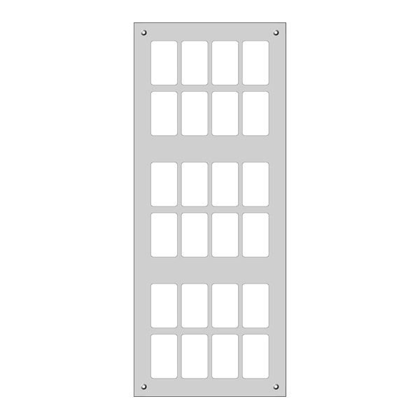 Plaque de montage FH FLF 6×4 noir